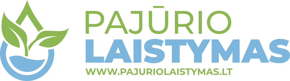 Pajūrio laistymas logotipas